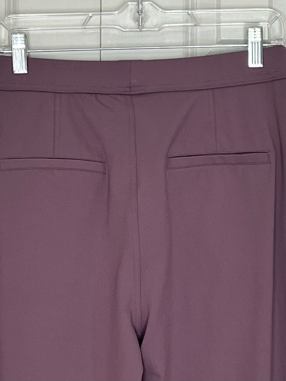Halara High Rise Wide Leg Pull-On Work Pants Mauve Stretch Business Casual M New - Picture 4 of 7